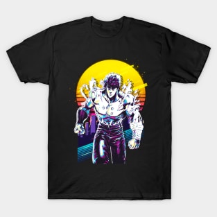 Kenshiro's Vengeance Fist Of The North Star's Intense Action T-Shirt